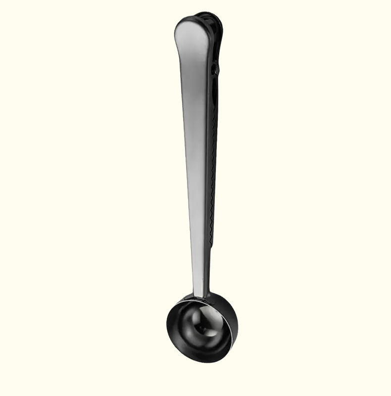 Stainless Steel Clip Coffee Scoop 4 pieces - 1 set