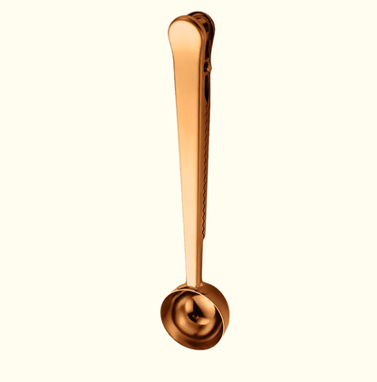 Stainless Steel Clip Coffee Scoop 4 pieces - 1 set