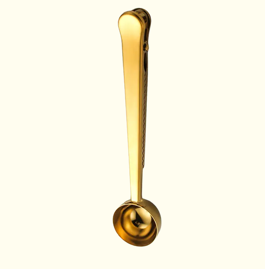 Stainless Steel Clip Coffee Scoop 4 pieces - 1 set